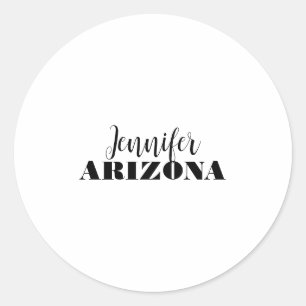 Professionell elegant modern minimalist schlicht runder aufkleber