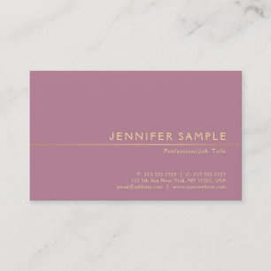 Professionell Elegant Trendige Seidenfinish Modern Visitenkarte