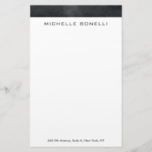 Professionell elegante moderne graue weiße Minimal Briefpapier