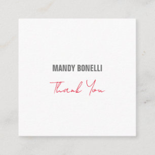 Professionell elegante moderne minimalistisch dank begleitkarte