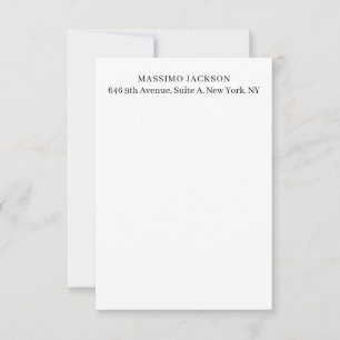 Professionell elegante moderne minimalistische Hin RSVP Karte