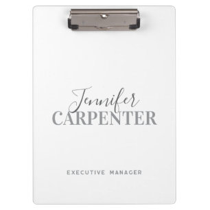 Professionell elegante moderne minimalistische Sch Klemmbrett