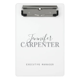 Professionell elegante moderne minimalistische Sch Mini Klemmbrett