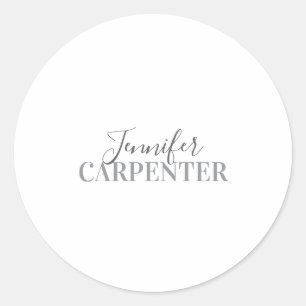 Professionell elegante moderne minimalistische Sch Runder Aufkleber