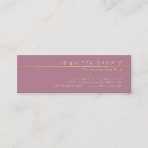 Professionell Elegante Seidenfinish Moderne Luxus Mini Visitenkarte