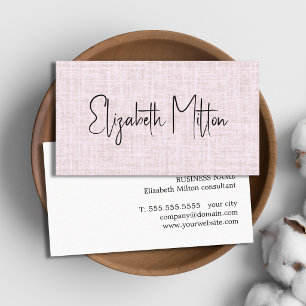 Professionell elegante Textur Rose Pastell  Visitenkarte