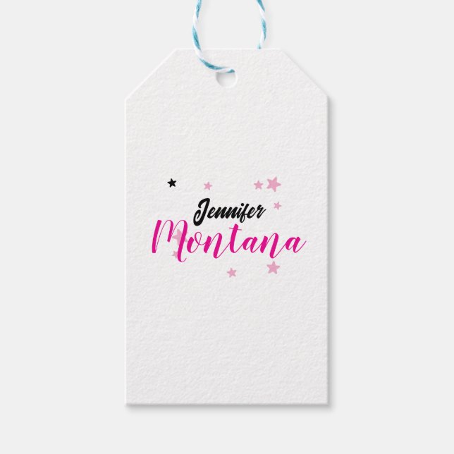 Professionell eleganter moderner minimalistischer  geschenkanhänger (Vorderseite)