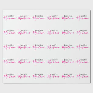 Professionell eleganter moderner minimalistischer geschenkpapier