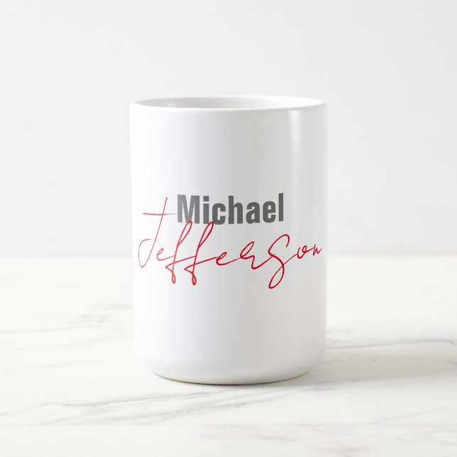 Professionell eleganter moderner minimalistischer  kaffeetasse (Mittel)