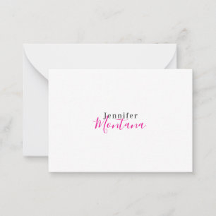 Professionell eleganter moderner minimalistischer mitteilungskarte