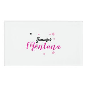 Professionell eleganter moderner minimalistischer namenschild
