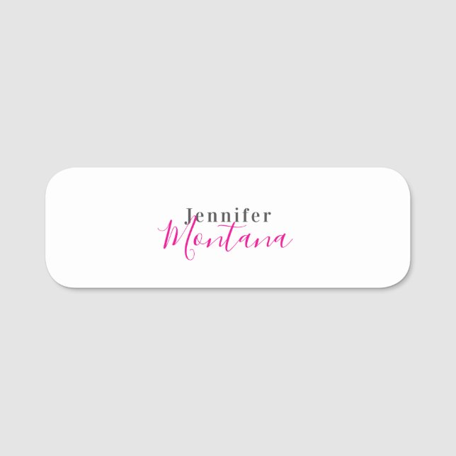 Professionell eleganter moderner minimalistischer  namensschild (Vorderseite)