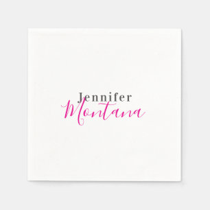 Professionell eleganter moderner minimalistischer serviette