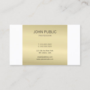 Professionell Elegantes Gold Monogramm Modern Schl Visitenkarte