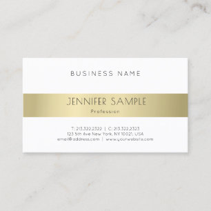 Professionell Elegantes Goldenes Aussehen Modern S Visitenkarte
