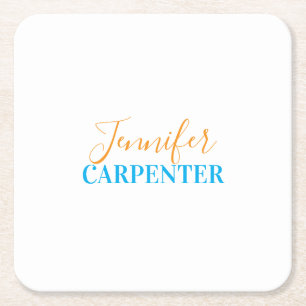 Professionell elegantes modernes minimalist plain  rechteckiger pappuntersetzer