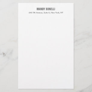 Professionell elegantes modernes minimalistisches  briefpapier