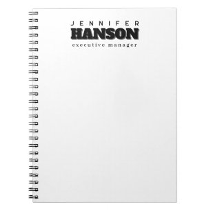 Professionell elegantes modernes minimalistisches  notizblock