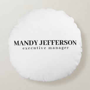 Professionell elegantes modernes minimalistisches  rundes kissen