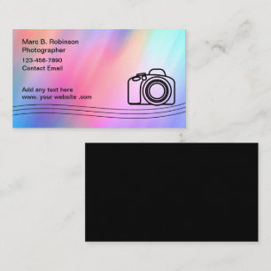 Professionell gestaltete Fotografie Visitenkarte