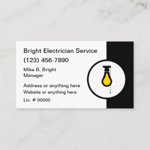 Professionell gestaltete Visitenkarten für Elektri Visitenkarte
