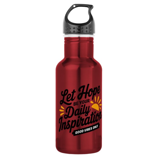 Professionell gestaltete Wasserflasche (Vorderseite)