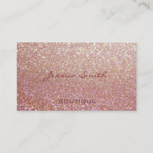 Professionell glamourös elegante Glitterie Visitenkarte