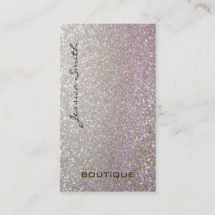 Professionell glamourös elegante Glitterie Visitenkarte