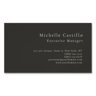 Professionell Minimalistisch Modern Schlicht Magnetische Visitenkarte