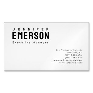 Professionell minimalistisches modernes Design Magnetische Visitenkarte