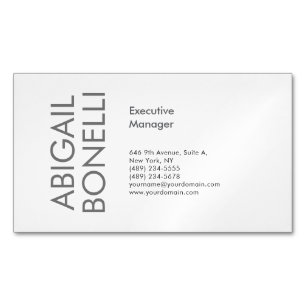 Professionell minimalistisches modernes Design Magnetische Visitenkarte
