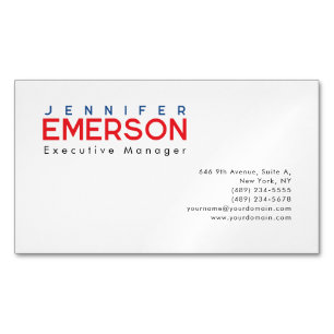 Professionell minimalistisches modernes Design Magnetische Visitenkarte