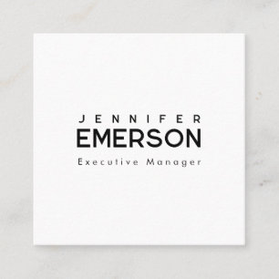 Professionell minimalistisches modernes Design Quadratische Visitenkarte