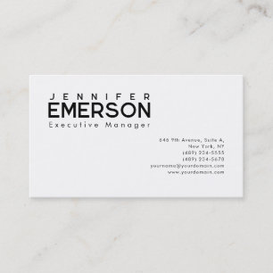 Professionell minimalistisches modernes Design  Visitenkarte