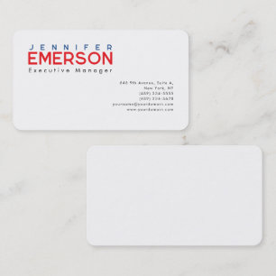 Professionell minimalistisches modernes Design Visitenkarte