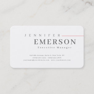 Professionell minimalistisches modernes Design Visitenkarte