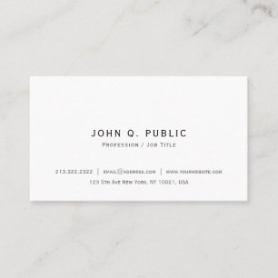 Professionell Modern Elegant Einfach Selbst Gestal Visitenkarte