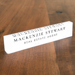 Professionell Modern Minimal Professionell Executi Namensplakette