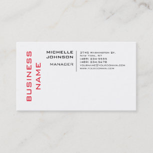 Professionell Modern Minimalistisch Einfach Visitenkarte