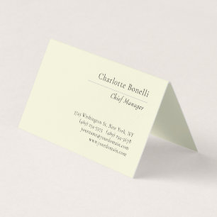 Professionell Modern Minimalistisch Einfache Beige Visitenkarten