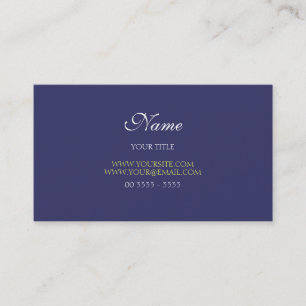 Professionell modern und elegant Blau Visitenkarte