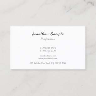 Professionell moderne elegante Handschrift Elegant Visitenkarte