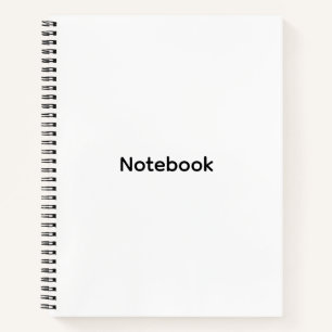 Professionell Personalisiert Modern Minimalistisch Notizbuch