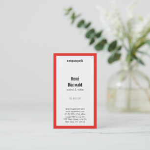 Professionell rot visitenkarte