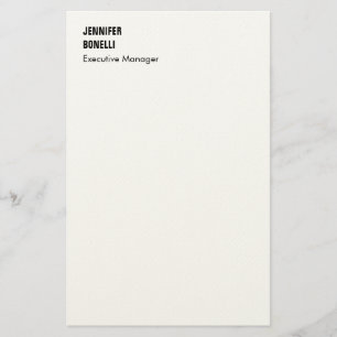 Professionell schlicht minimalist modern trendy briefpapier