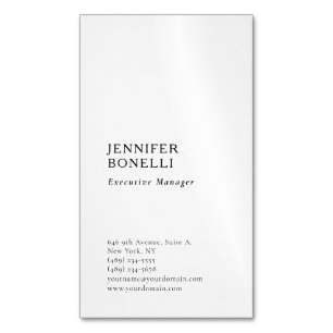 Professionell schlicht minimalist modern trendy magnetische visitenkarte