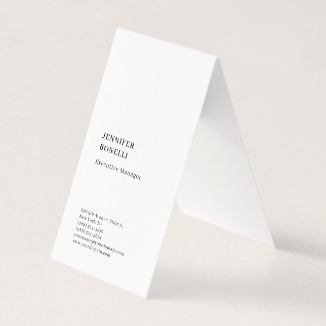 Professionell schlicht minimalistischer moderner T Visitenkarten (Vorderseite)