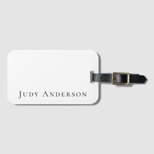 Professionell Schlicht Modern Elegant Ihr Name Gepäckanhänger