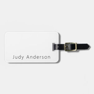 Professionell Schlicht Modern Elegant Ihr Name Gepäckanhänger