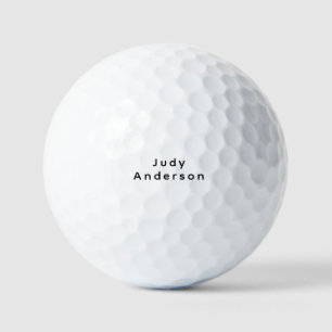 Professionell Schlicht Modern Elegant Ihr Name Golfball